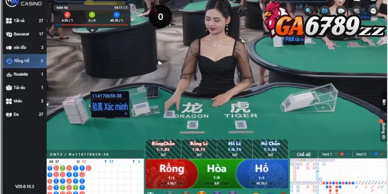 Hướng dẫn tham gia trò chơi Rồng Hổ Ga6789