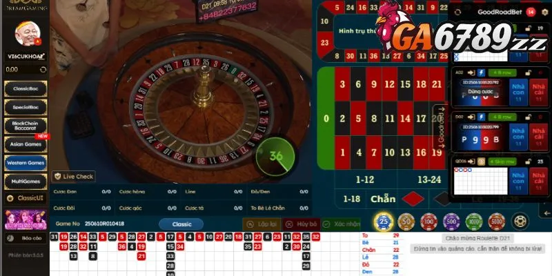 Giới thiệu Roulette Ga6789