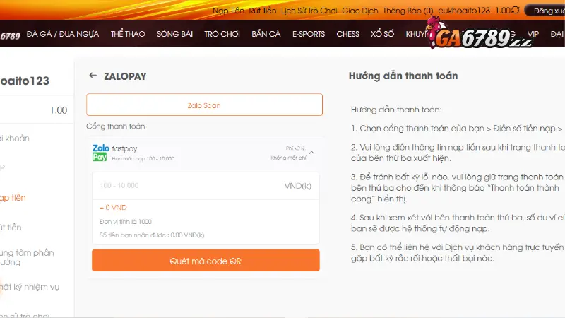 Một vài mẹo nạp tiền Ga6789 chính xác